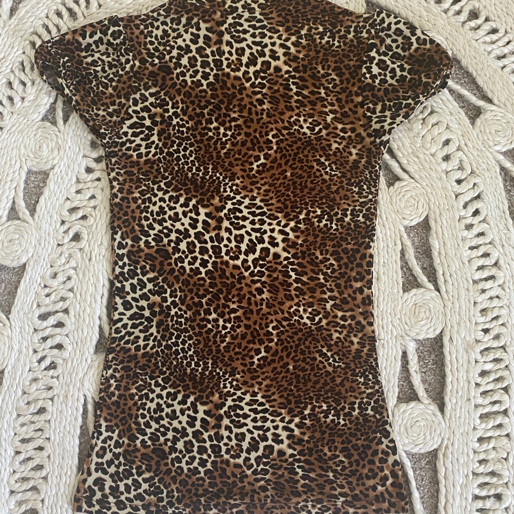 Leopard print top
